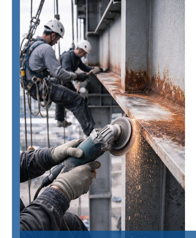 Зачистка металла от ржавчины и подготовка поверхностей в Калуге