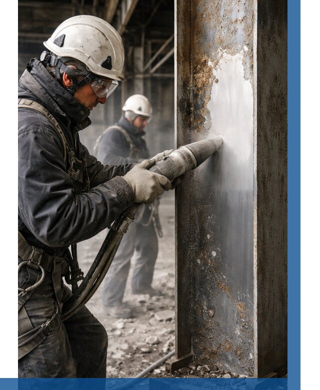 Удаление старой краски с металла в Калуге от 455 р. | ВЫСОТНИК-Клг