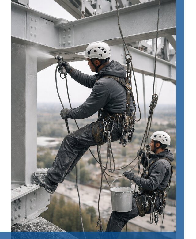 Покраска металлоконструкций на высоте в Калуге 354 р |ВЫСОТНИК-Клг