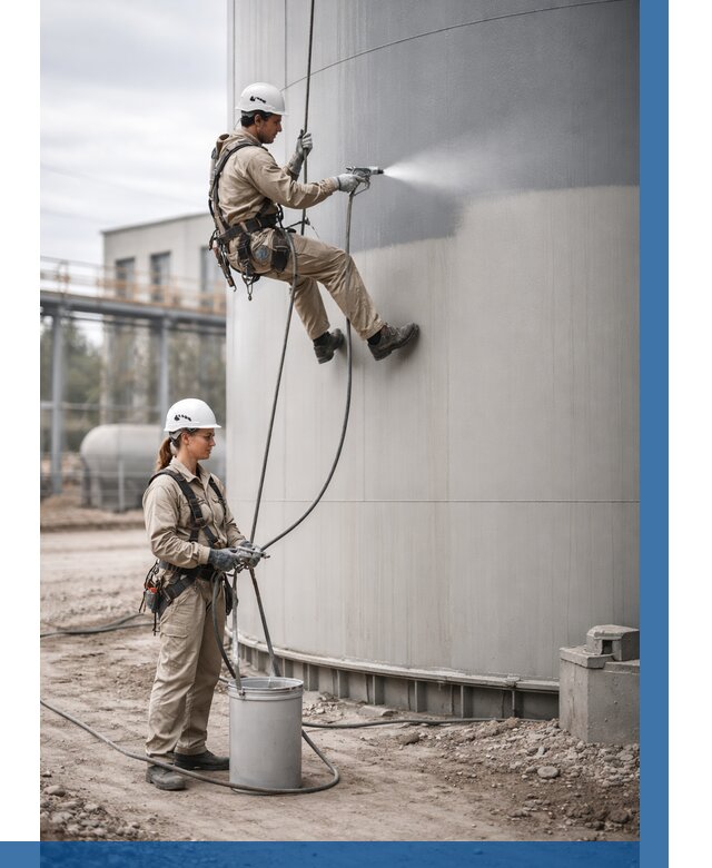 Покраска резервуаров в Калуге от 1214 р. | ВЫСОТНИК-Клг — заказать