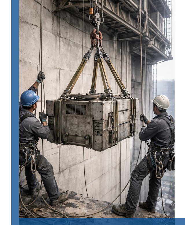 Такелажные работы на высоте, подъем и монтаж грузов в Калуге