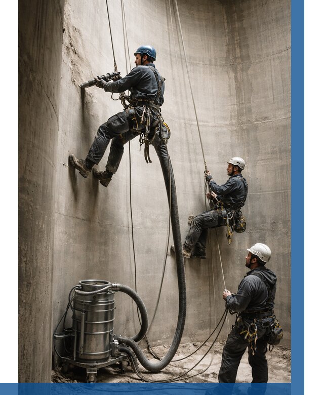 Зачистка силосов в Калуге от 4551 р. Договор и смета ВЫСОТНИК-Клг