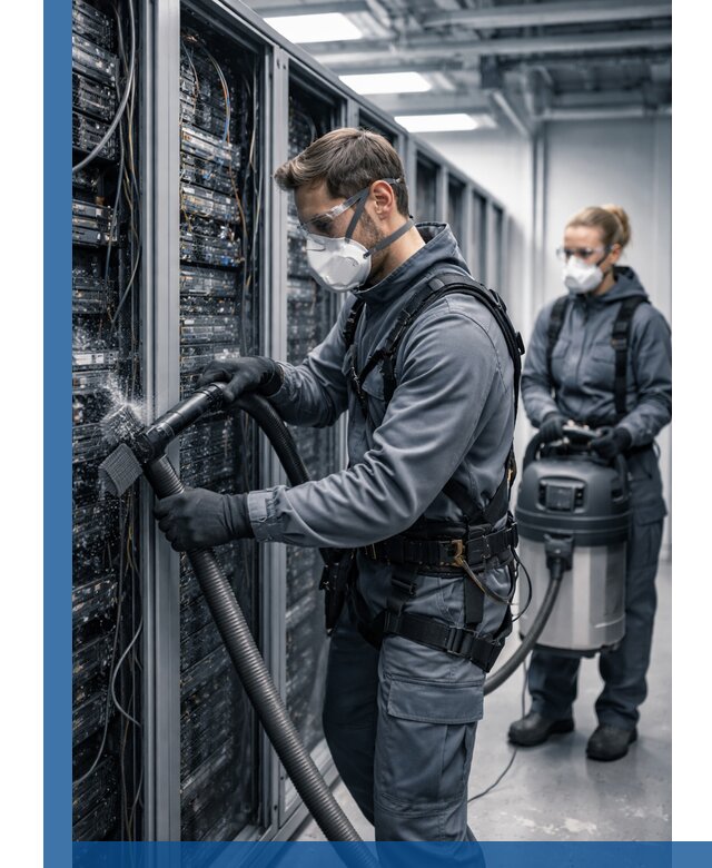 Обеспыливание серверной комнаты в Калуге, профессиональная очистка