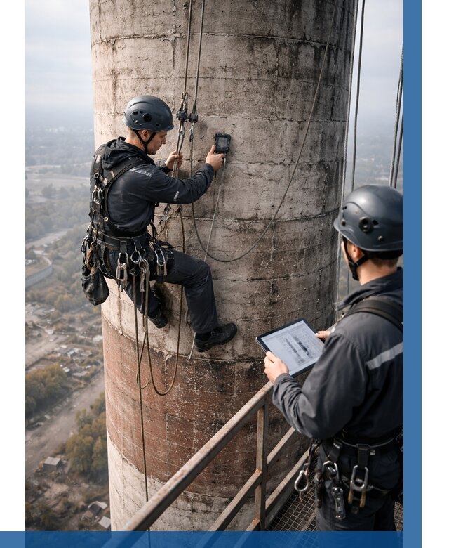 Обследование дымовой трубы в Калуге от 8091 р. | ВЫСОТНИК-Клг